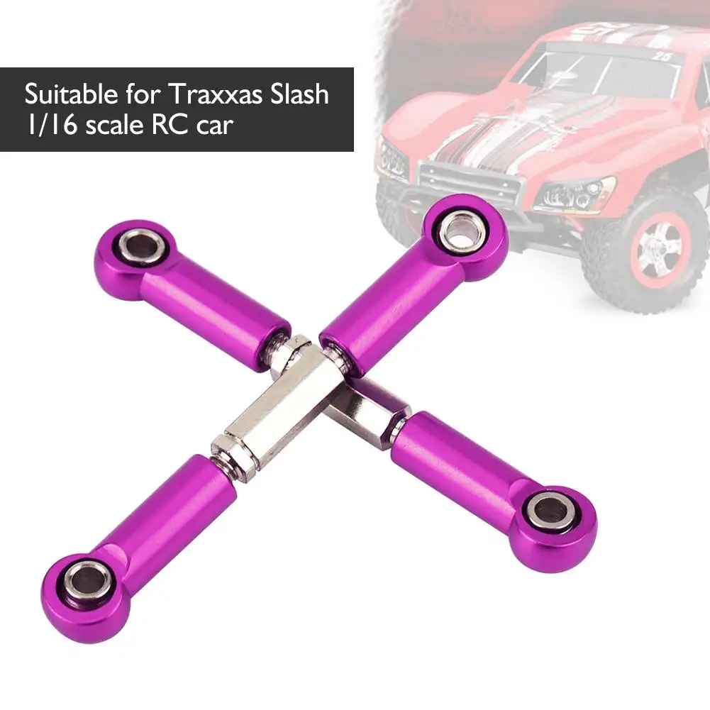 Алюминиевый сплав задний амортизатор руля для Traxxas Slash 1/16 Масштаб RC автомобиль CNC