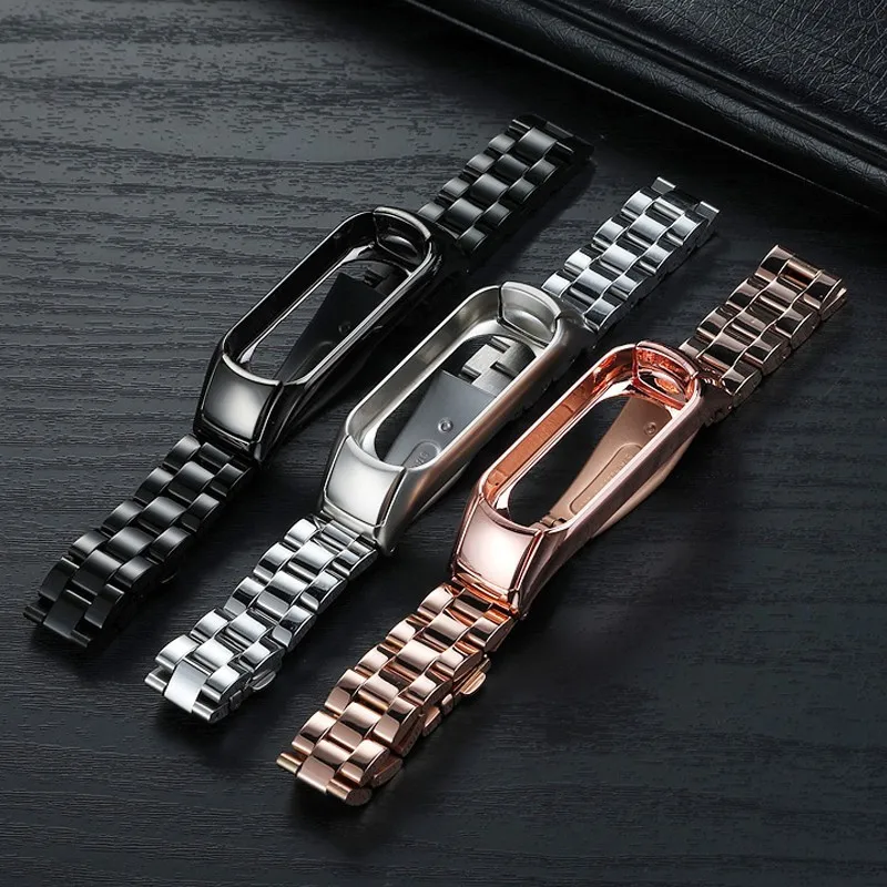 

For Mi Band 3 Strap Wristband NIYOQUE Metal Strap Replace For XIAOMi Mi Band 3 Bracelet Smart Watch Stainless Steel Wristband