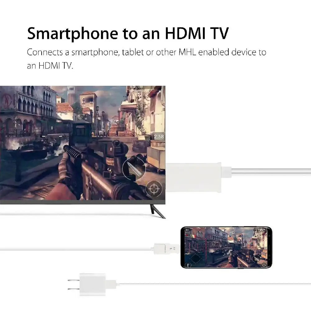 Micro USB 5/11 pin мобильный HD 1080P ТВ Кабель HDMI совместимый Аудио Видео AV адаптер кабель