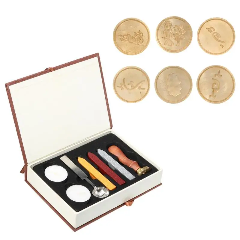 Античные штампы для Запечатывания Воском набор тонких штампов коробка сделай