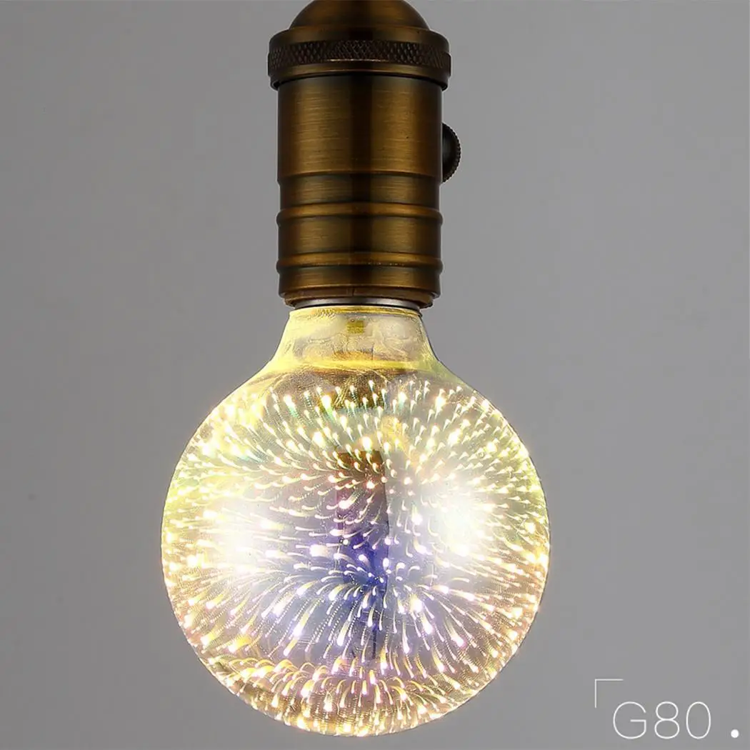 Свадебная вечеринка Рождественская светодиодная декоративная лампа 240LM креативная красочная без 360