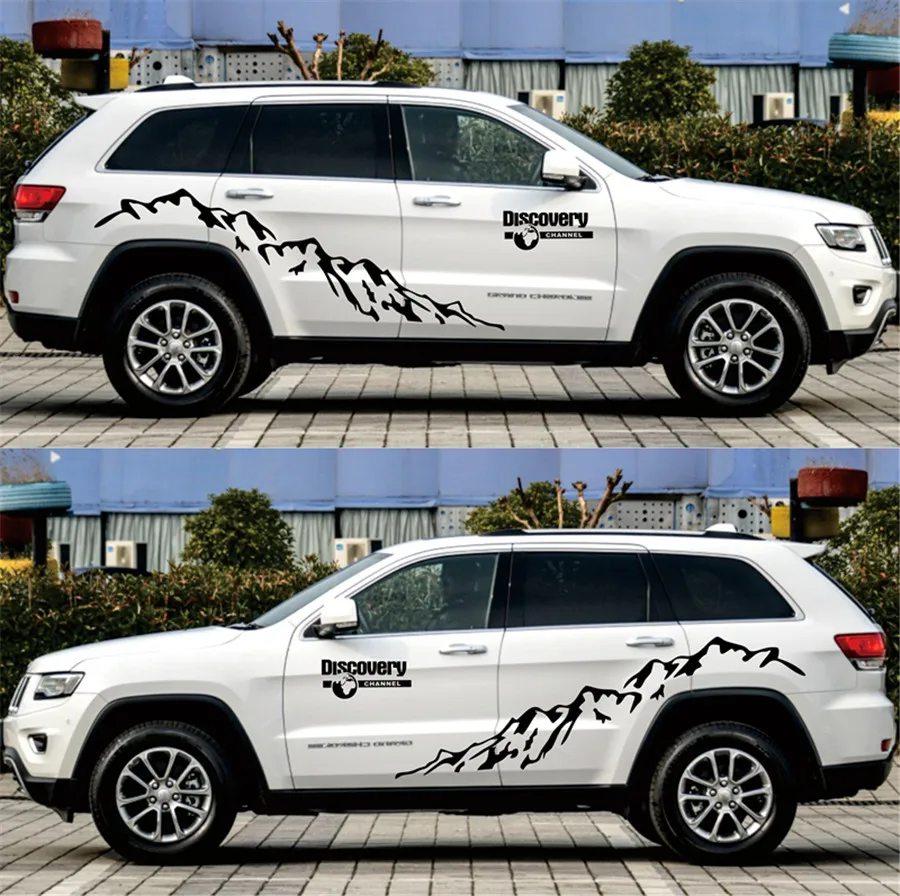 Горная виниловая наклейка Стайлинг автомобиля дверь боковой декор для кузова