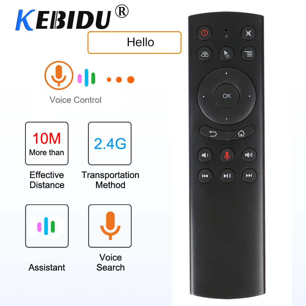 KEBIDU G20 с гироскопом 2 4G беспроводная Fly Air Mouse Клавиатура встроенный Голосовое