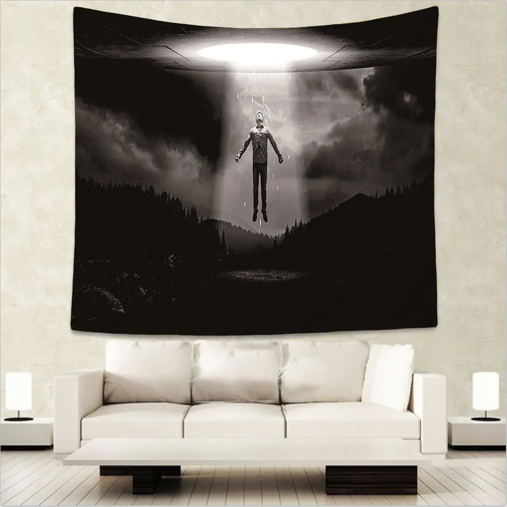 Астронавт звезды гобелены планеты Psychedelic настенная 3d космическая панорама