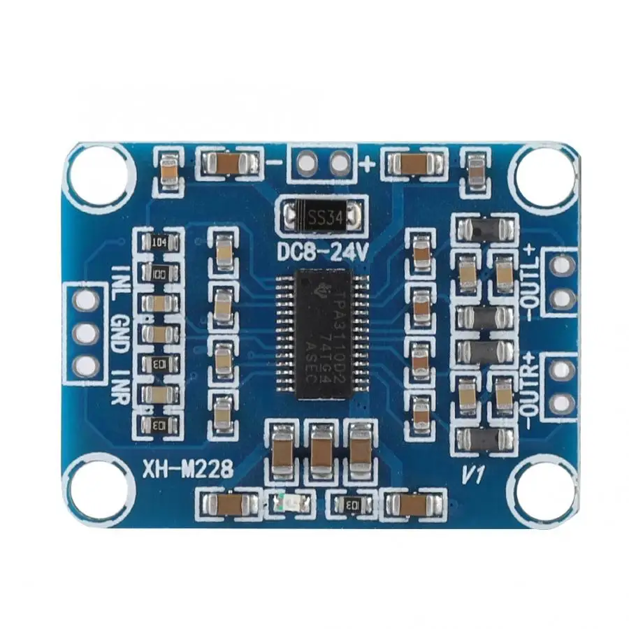 Цифровой аудио стерео усилитель TPA3110 2X15W Модульная плата мини