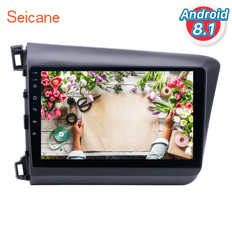 Seicane 10 1 дюймов для 2012 Honda Civic Android 0 API 29 радио GPS автомобильная аудиосистема с Bluetooth 3G