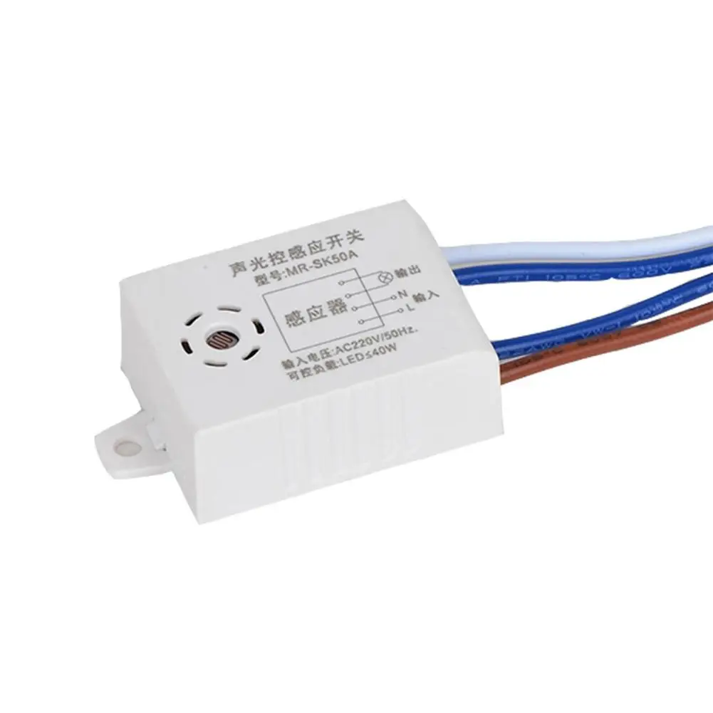 

Led Sound Light Operated Voice Sensor Control Switches LED Intelligent Sound Light Sensor Control Switch