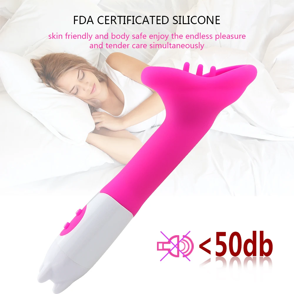 Cocolili Oral Vibrator for Women Nipple Stimulator Massager Powerful Tongue Vibrating Massage For 12 Speed |