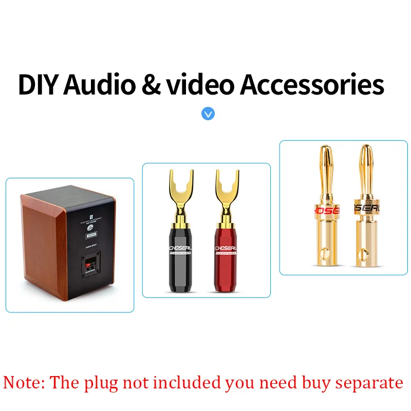 CHOSEAL DIY Hi Fi громкий динамик аудиокабель провод бескислородный Купер для динамика
