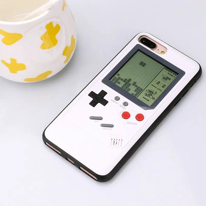 Телефон чехлы для iPhone X 6 plus 6s 7 8 плюс играть Blokus игровой консоли чехол Защитный