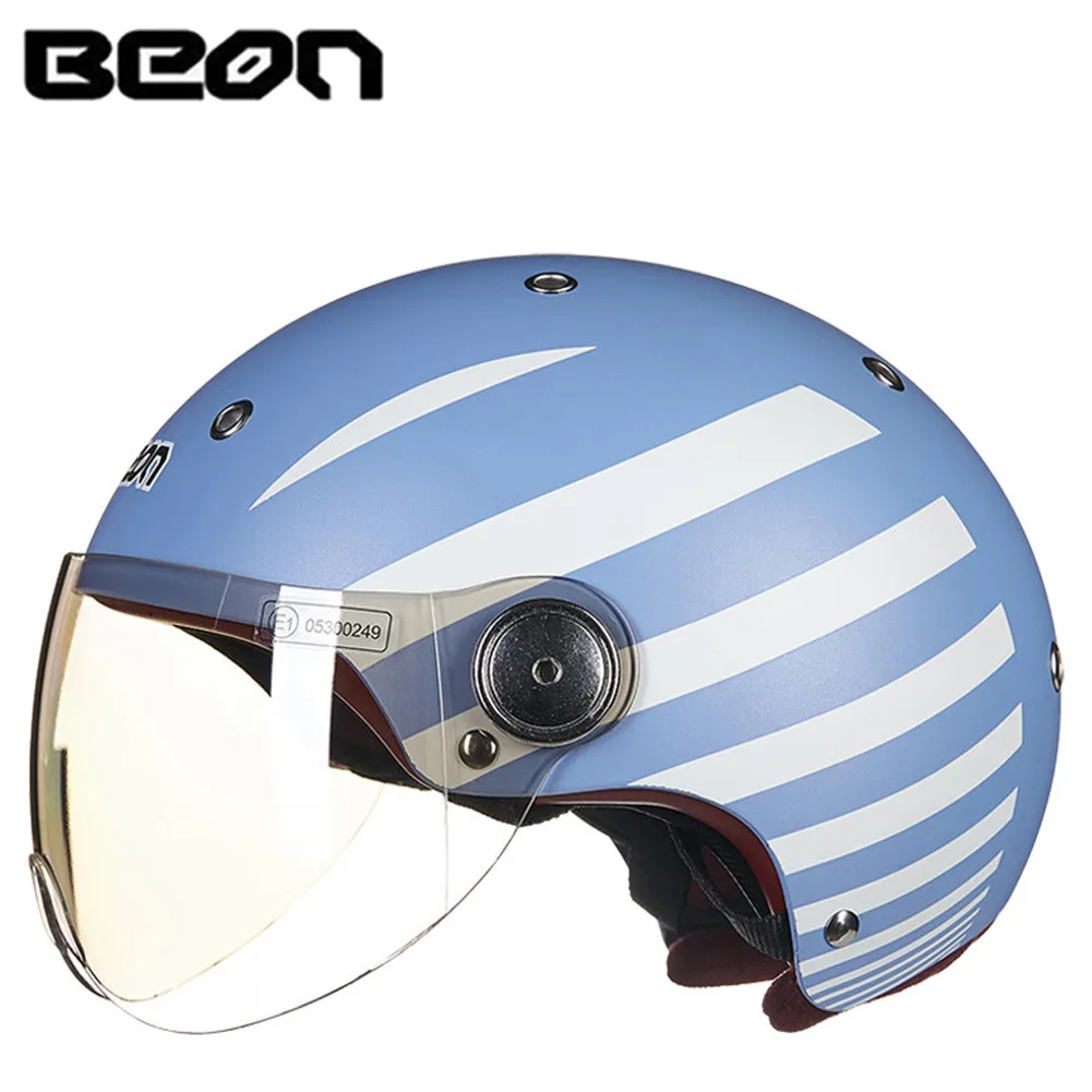 BEON E Bike мото мотоциклетный шлем 3/4 мотоцикл половина лица шлемы реактивный скутер