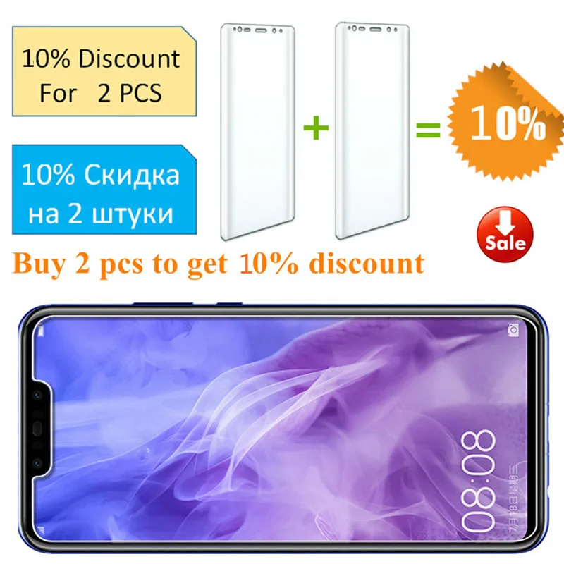 Защитное стекло 2.5D 9H для Huawei Nova 4 3 3i 2i Plus 2 I2 I3 | Мобильные телефоны и аксессуары