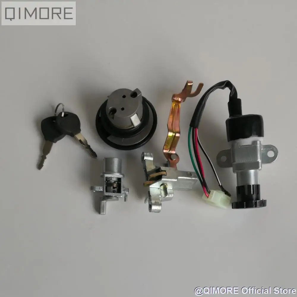 4-wire Ignition Lock Set for Scooter Venus 50 TNG Venice Baja RT50 Geely JL50QT-21 Baotian Tommy 50 ZNEN 50QT-A enlarge