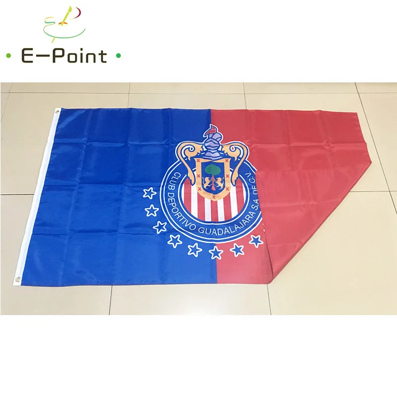 Мехико Liga Club Deportivo Chivas de Guadalajara S.A. de C.V 3ft* 5ft(90*150 см) Рождественские украшения для домашнего флага баннер