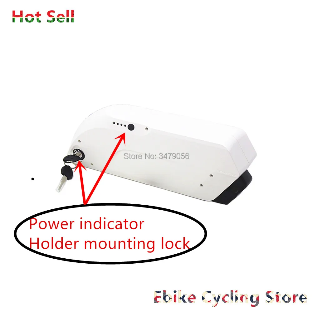 36 вольт маленький тигр акулы фара для электровелосипеда в Батарея е-байка 36В 10Ah