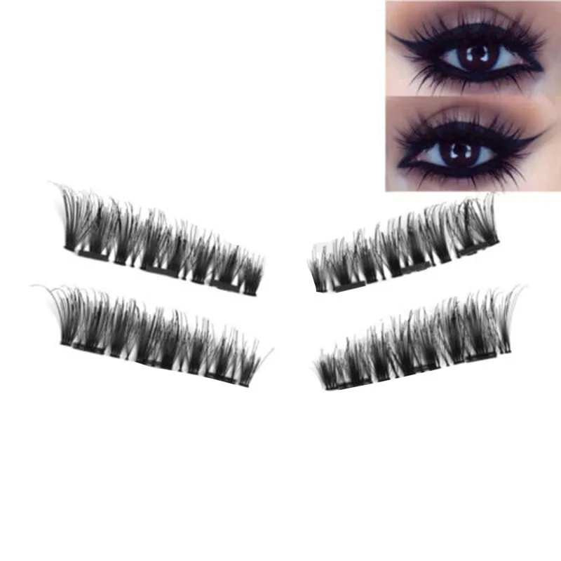 Сильные накладные ресницы на магнитах 3D Магнитные естественные расширения