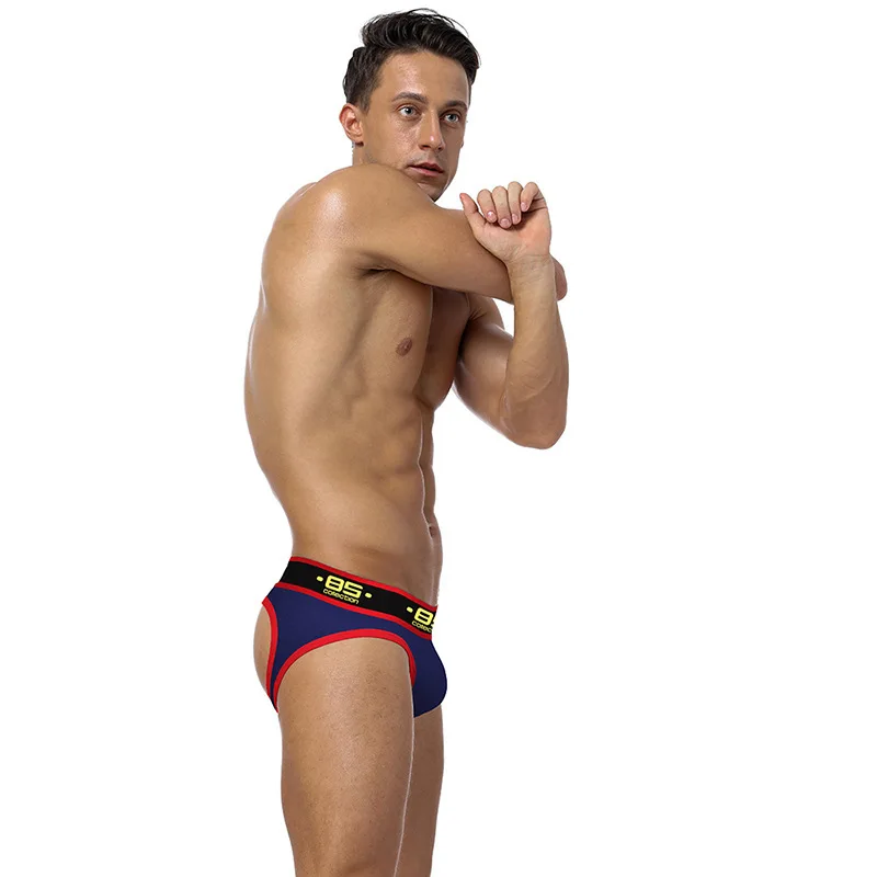 Man T-shaped Pants Pure Cotton Butt Holes Ventilation Elastic Force Underpants |