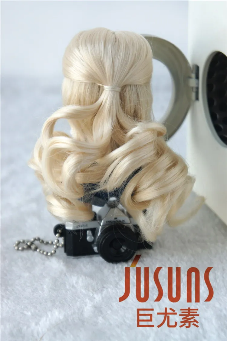 JD028 1/12 симпатичный длинный парик BJD 3 4 дюйма миниатюрная кукла синтетические
