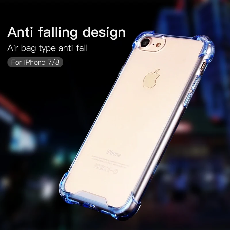 Чехол для Телефона iPhone X XR XS Max Мягкий ТПУ силиконовый Жесткий защитный чехол 7Plus 8 6