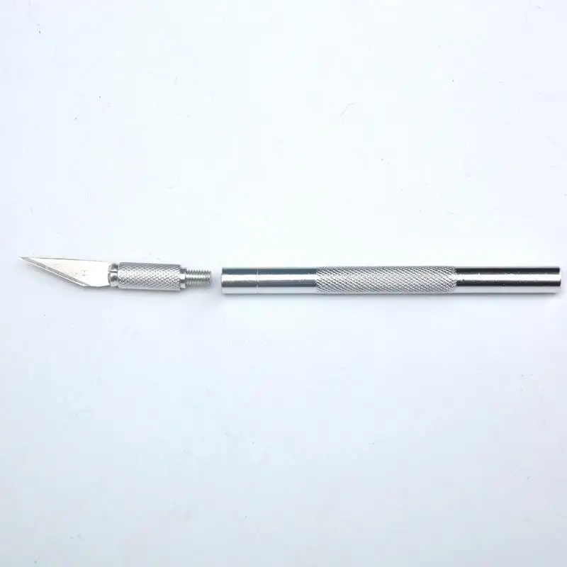 Metal Handle Scalpel 9 Blades Knife Wood Paper Cutter Craft Pen Knives Engraving DIY Repair Hand Tools | Инструменты