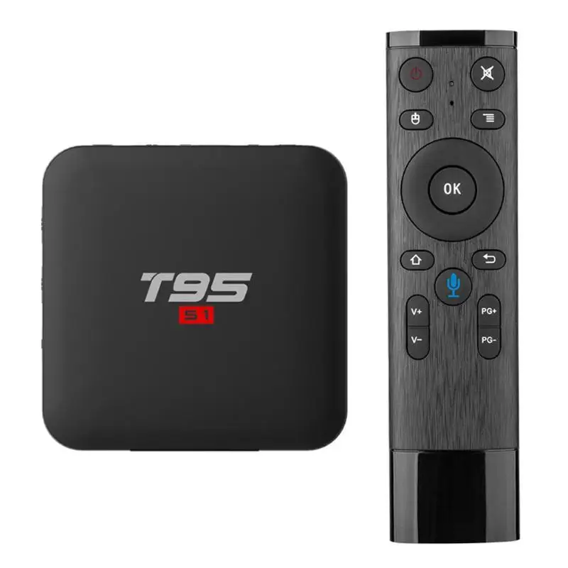 2 4G воздуха Fly Мышь голос дистанционного Управление + T95 S1 Andorid 7 1 16 GB ТВ