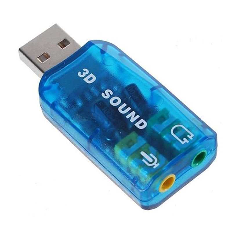Адаптер для стереозвуковой карты USB 5 1 (совместим с Windows 7)|Звуковые карты| |