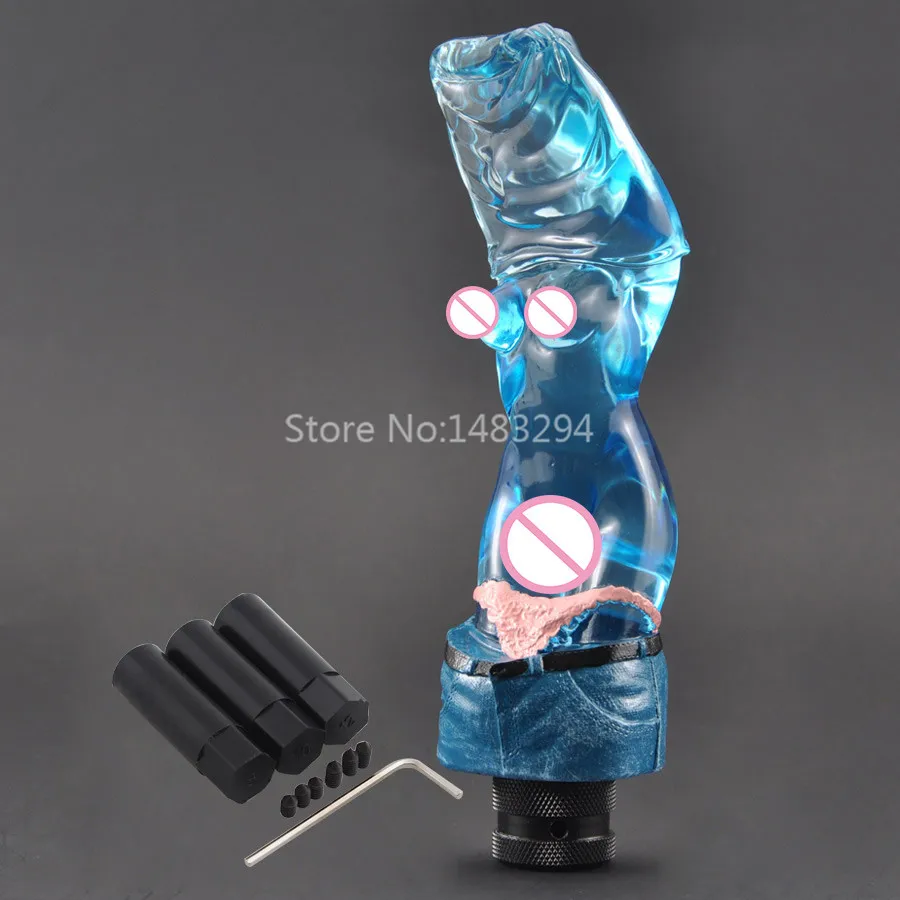 Пользовательский кристаллический синий полуголой леди сексуальная девушка