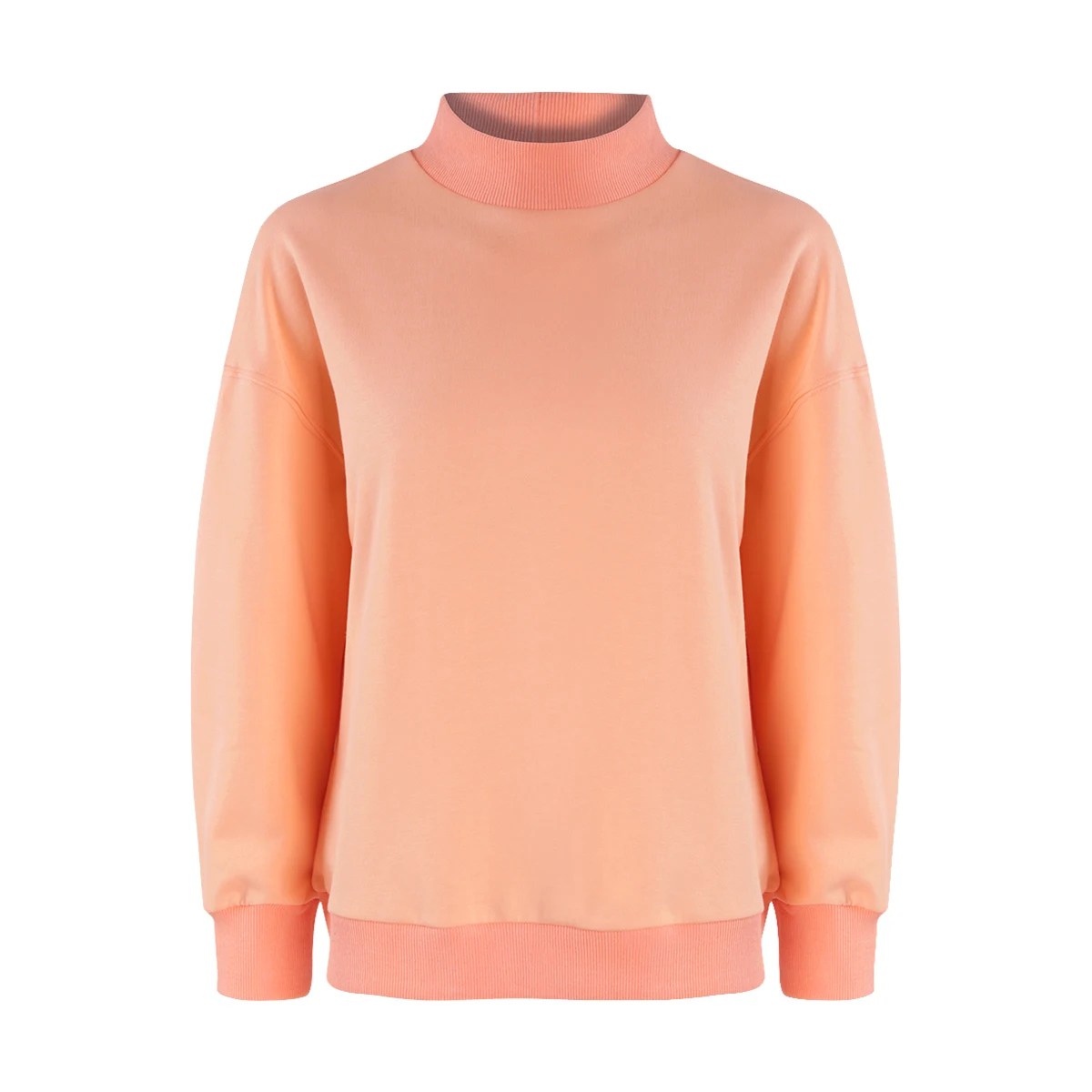 Zhizaolian 2018 Half-высокий воротник сплошной Цвет Oversize пуловер свитер зима-осень теплые