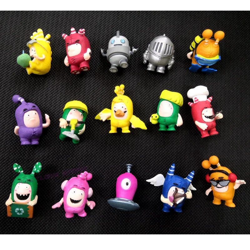 Горячая Распродажа уникальные 20/10 шт./лот Oddbods игрушки Фигурки Zee Jeff