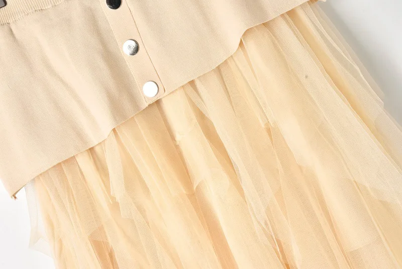 Женская Юбка миди с оборками асимметричная трикотажная юбка трапеция из тюля