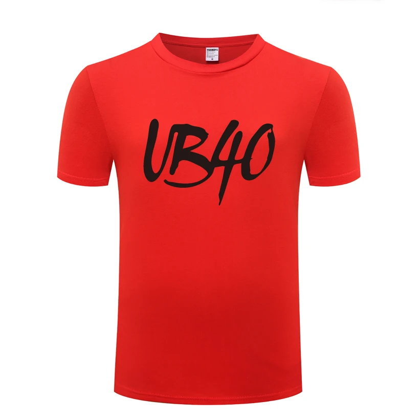 Мужская хлопковая футболка с круглым вырезом и коротким рукавом UB40 | одежда