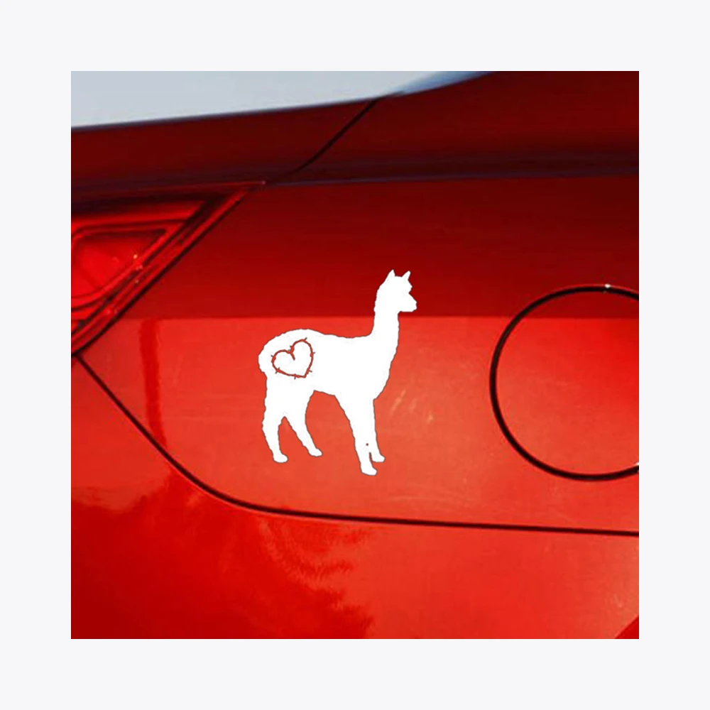 Виниловый стикер Love Alpaca для автомобиля лама винил любовь забавная биология