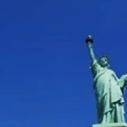 Низкий угол обзора статуи Свободы Нью Йорк штат США плакат печать (36x12)|Таблички и