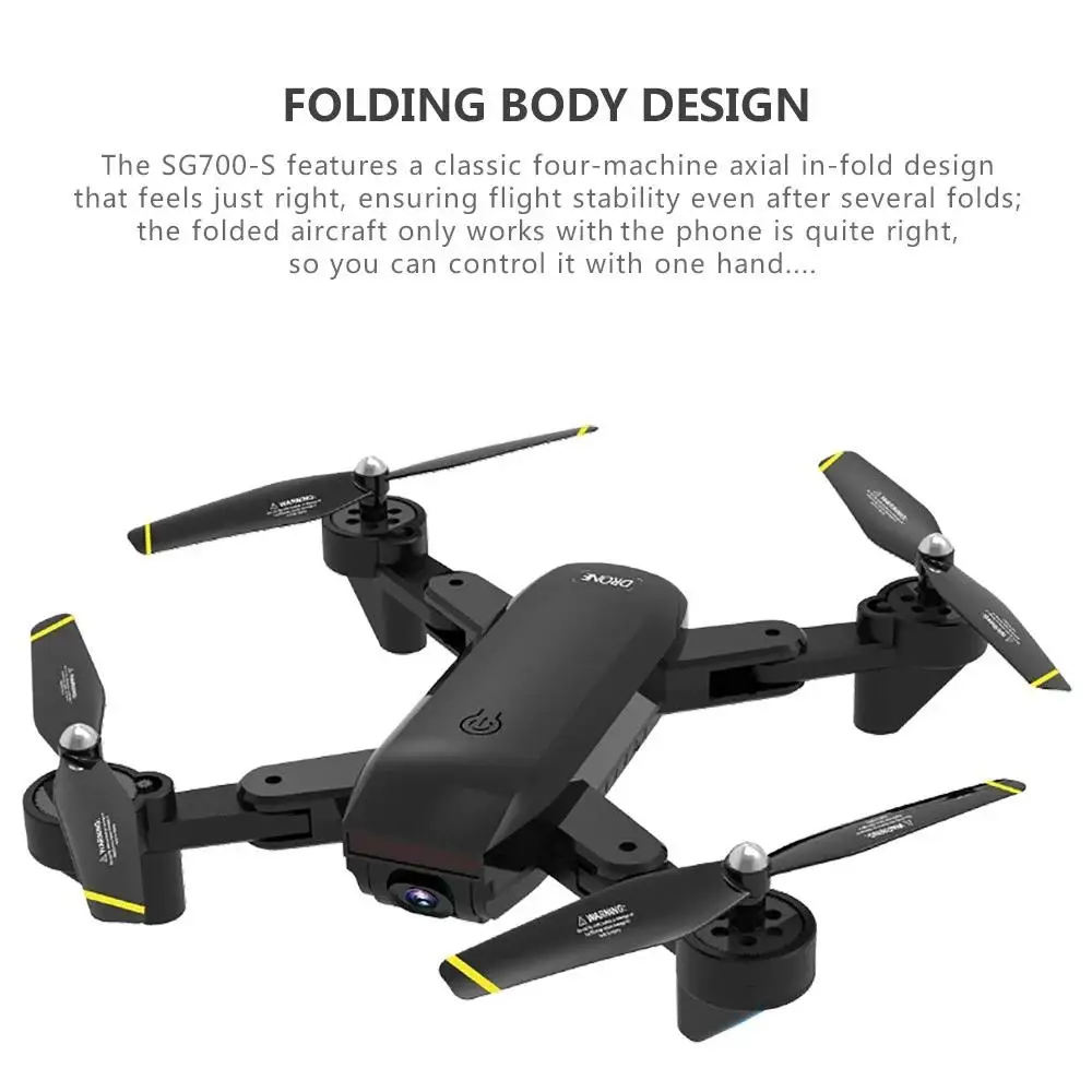 DM107S Dual Cameras Foldable RC Drone High-speed Support VR UAV RTF 2.0MP Wide-angle Camera | Игрушки и хобби