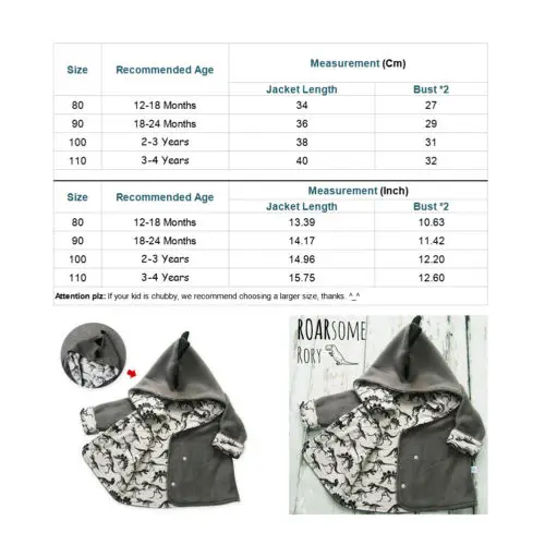 Для малышей серая куртка 3D динозавра для детей маленьких девочек мальчиков