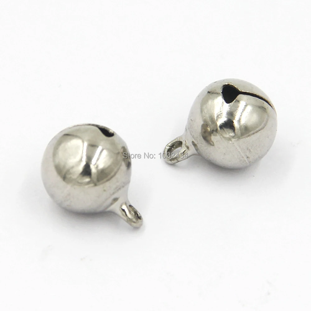 

100pcs/lot Wholesale Stainless Steel Bell 6mm 8mm 10mm 12mm Round Bell DIY Handmade Stainless Steel Accessories