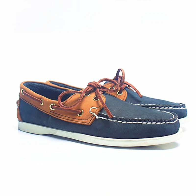 Hot Sale!! Boat Shoes Men Genuine Leather Loafers Mixed Colors Lace Up Driving Car Leisure Man Casual Size 11 12 | Обувь