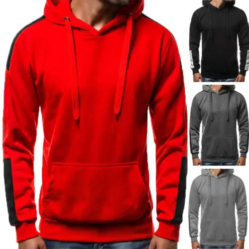 2018 зимние брендовые новые модные мужские теплые толстовки Топы с капюшоном