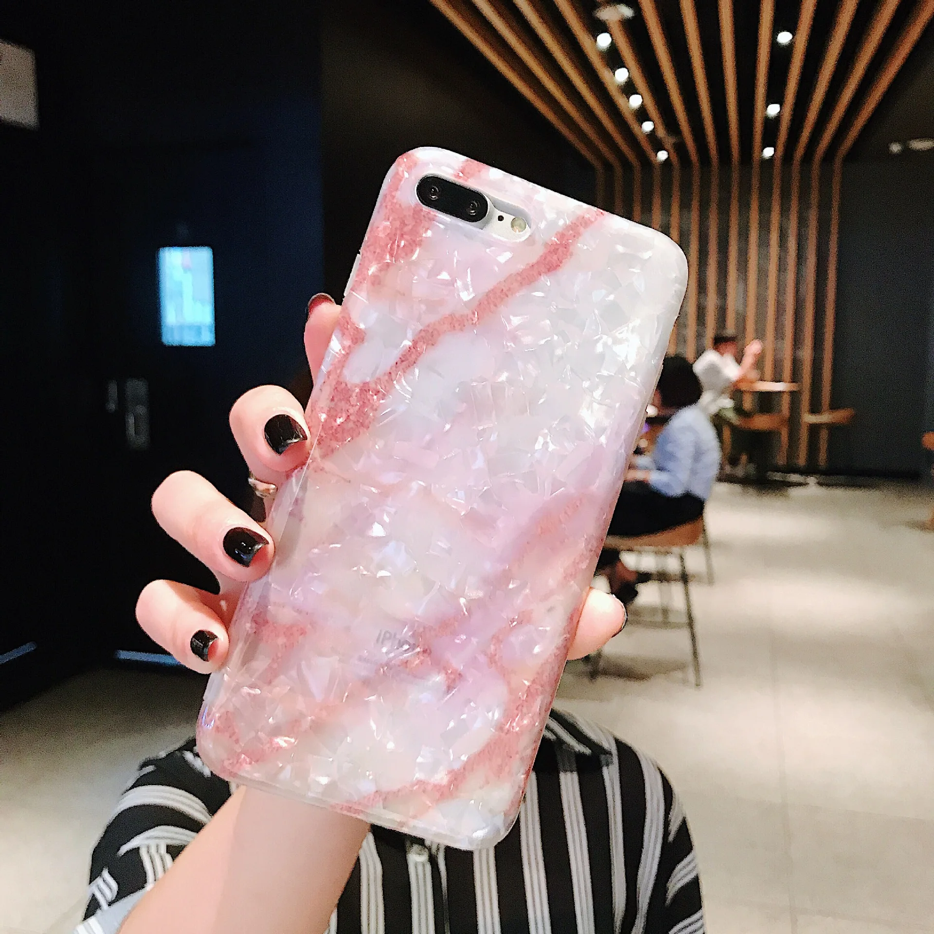 Роскошный Ретро мраморный трещина корейский чехол для телефона iPhone 7 Puls 6 6S 8Puls X XS