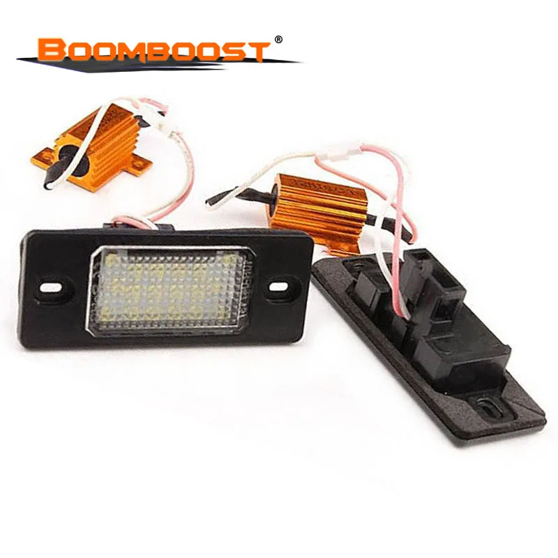 18Leds License Plate Lights Number Light For Porsche Cayenne 2PCS VW Touareg/Passat/Golf 5 5D touring SMD3528 | Автомобили и