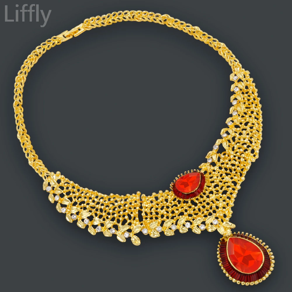Liffly марокканские новые модные свадебные ювелирные наборы для женщин
