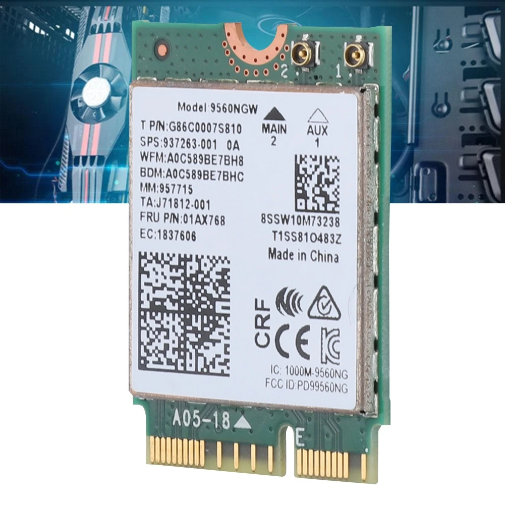 Беспроводная Wi Fi карта 2 4G для Intel 9560AC NGW/5G Bluetooth 5 0 сетевая карта|Сетевые карты| |