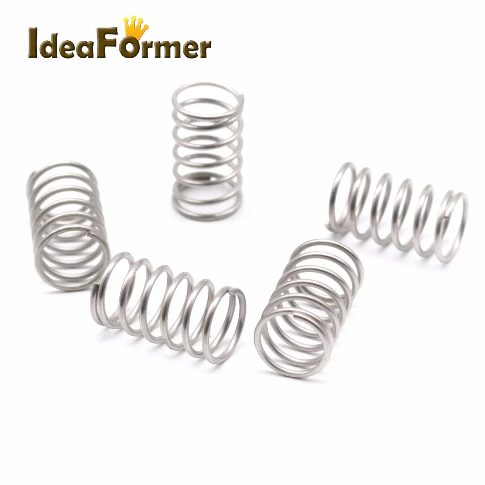 

10Pcs/Lot UM2 Extruder Stainless Steel Strong Spring 11*17mm For 3D Printer Accessories ULTIMAKER2 UM2 Extruder Adjusting Parts.