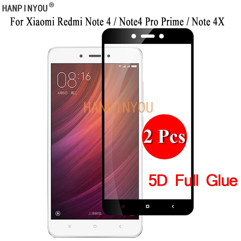 2 шт./лот для Xiaomi Redmi Note 4 4X Pro Prime 5D полное клеевое покрытие защита экрана Закаленное