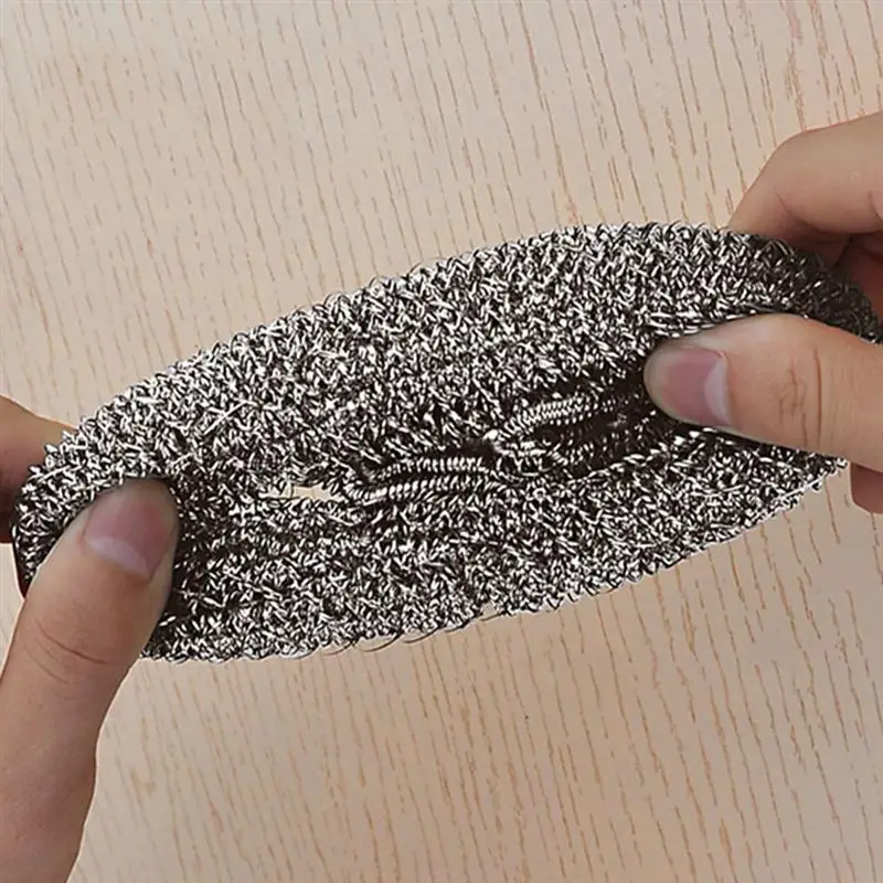 2 шт. Губки Скрубберы практичный из нержавеющей стали прочный очиститель