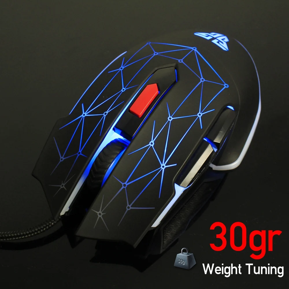FANTECH X7 Macro RGB Mouse 4800 точек/дюйм оптическая 6D Проводная игровая мышь USB Pro Gamer
