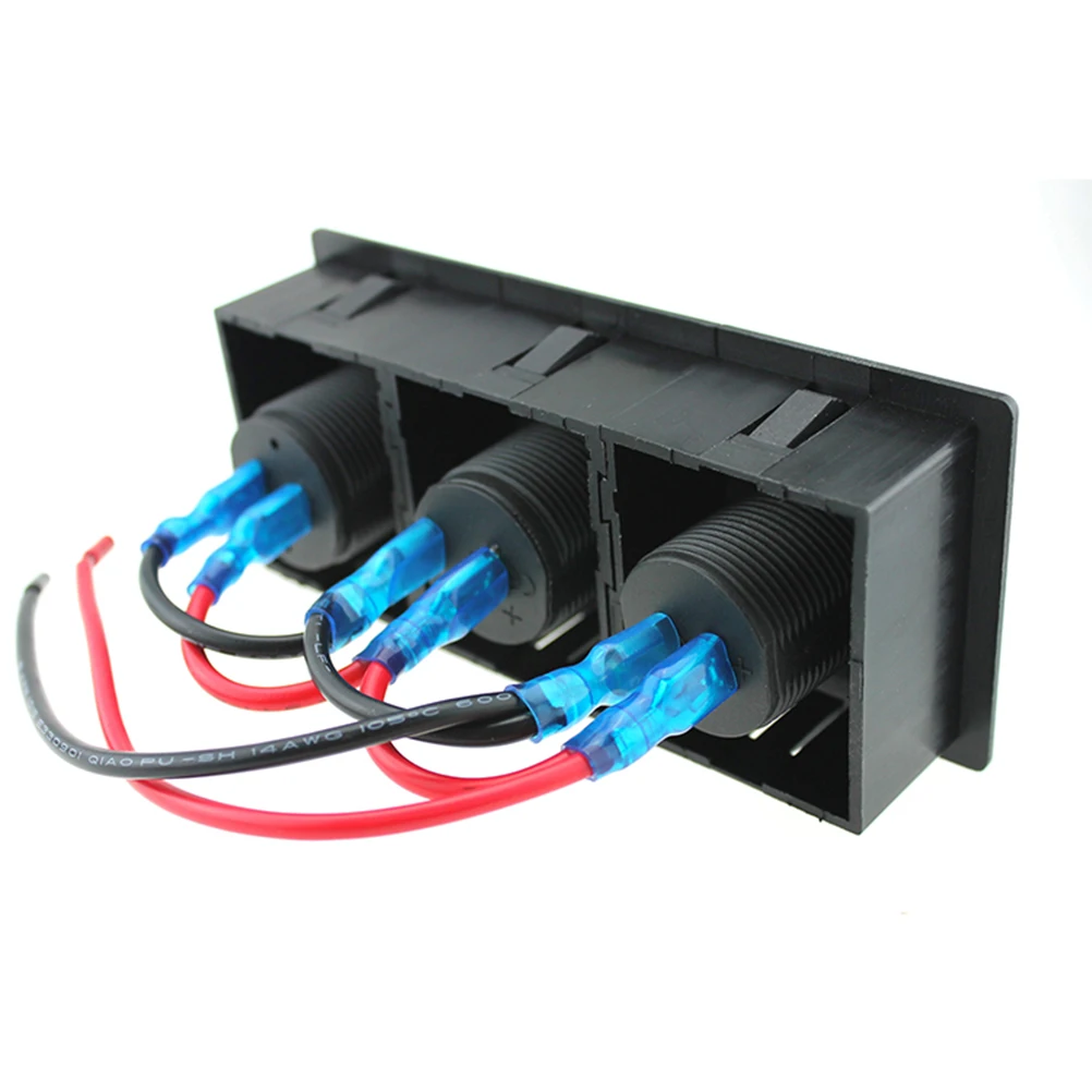 12 В/24 В адаптер прикуривателя и 3.1A Разъем питания с портом USB 3 шт Держатель