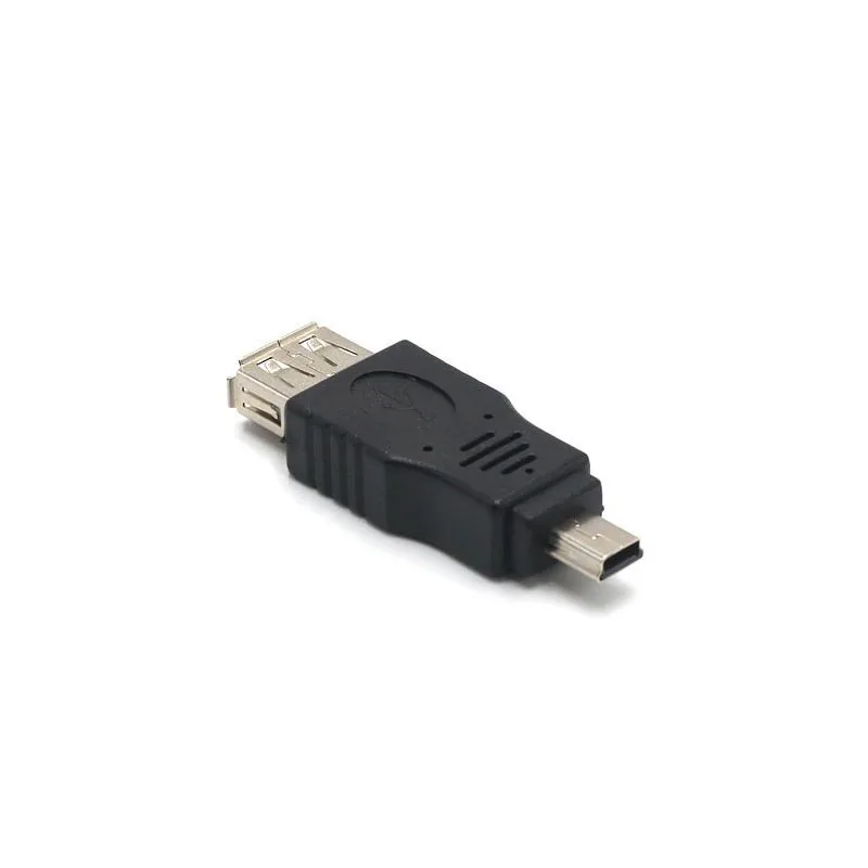 100 шт./лот проверка перед отправкой USB A переходник с женского на мини B мужским