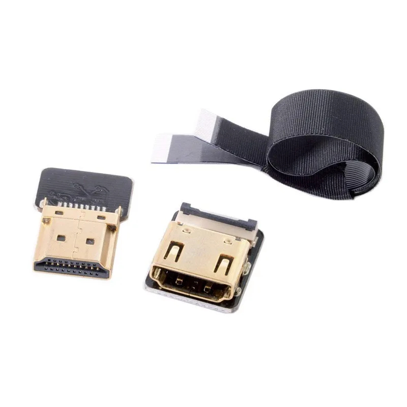 CYFPV Прямой HDMI Type A мужчина к женскому FPC плоский кабель для HDTV мульти коптер