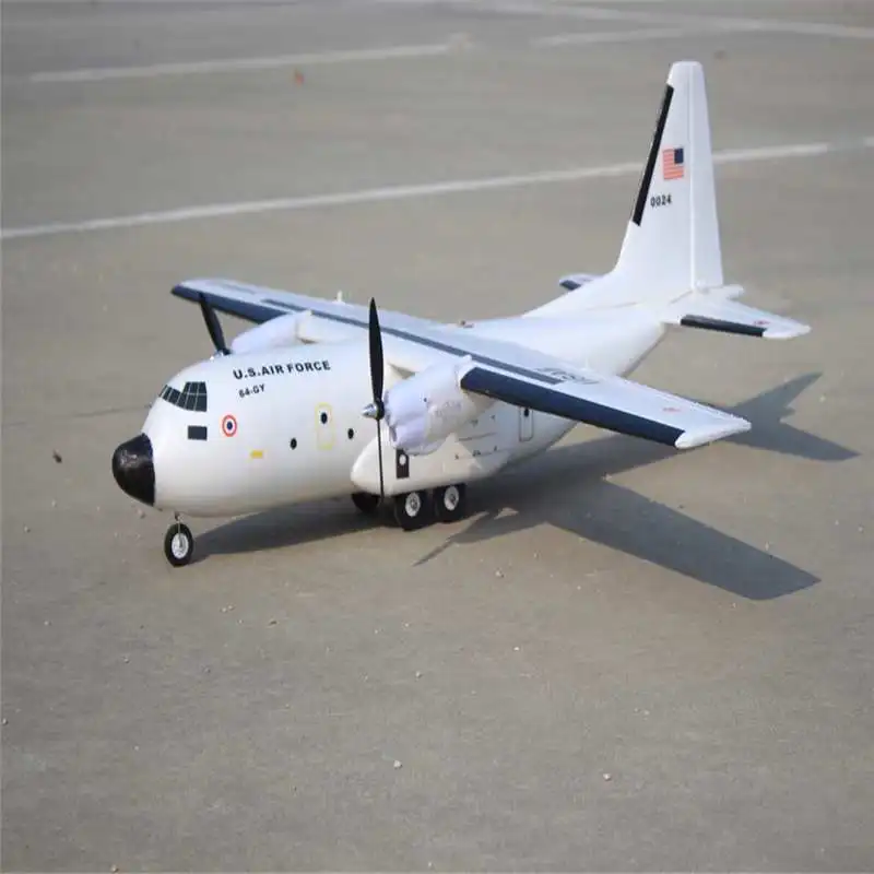 C 160 Cargotrans Twin Hercules 1120 мм размах крыльев EPOS Warbird Transport RC Airplane PNP высокое